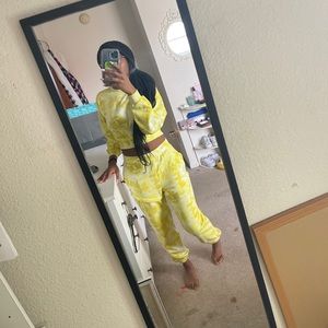 Bright yellow matching set
